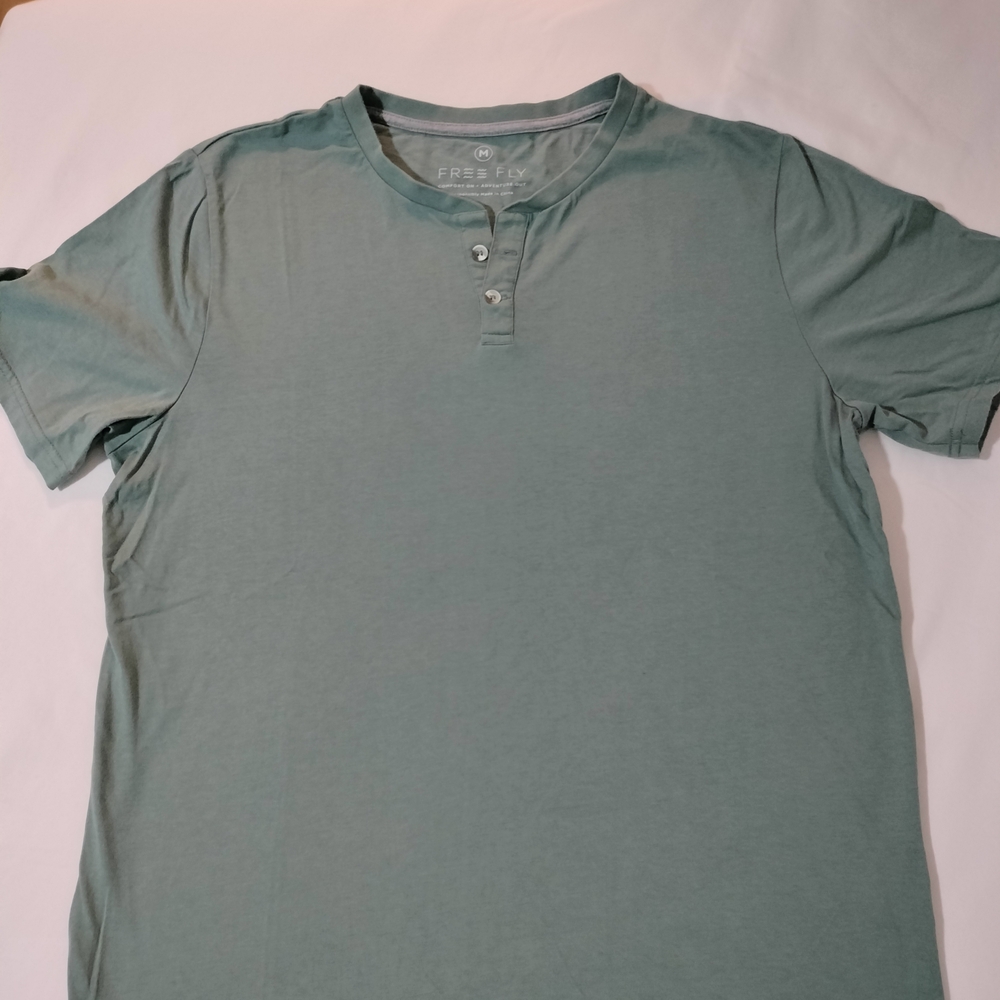Free Fly Apparel Heritage Short-Sleeve Henley Size Medium